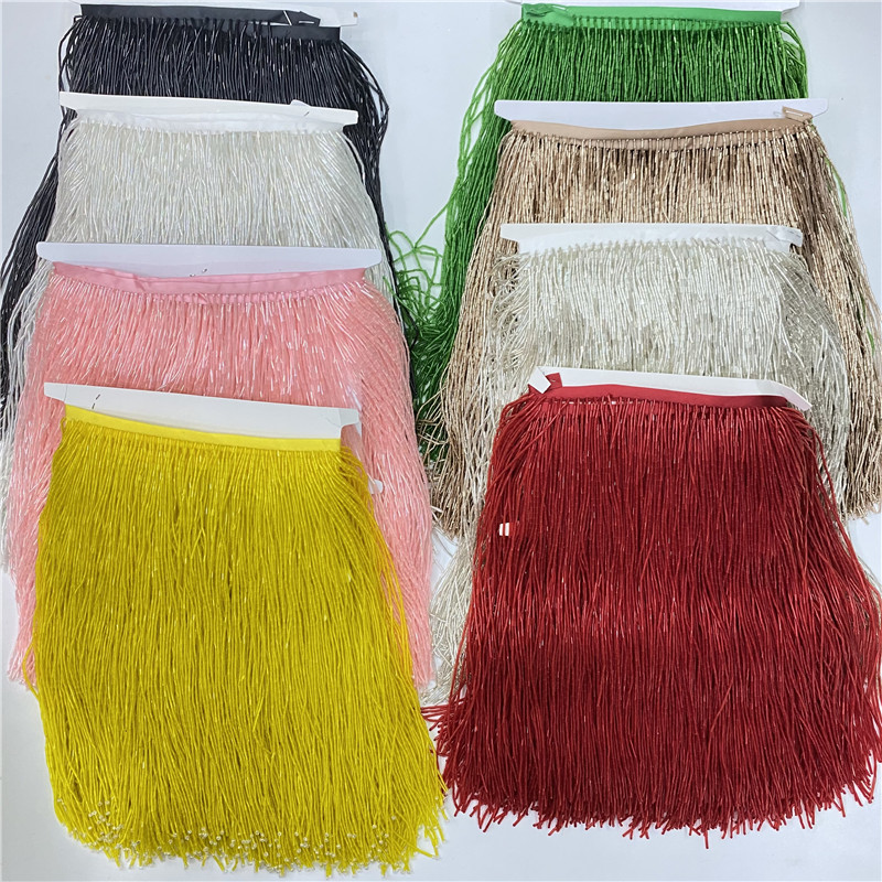 Beaded Trim Fringe - Lace Tassel Beads Franja para Cortina
