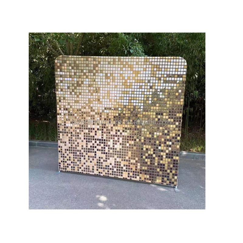 Sequin Fabric Panel - Capa traseira de arco de tecido