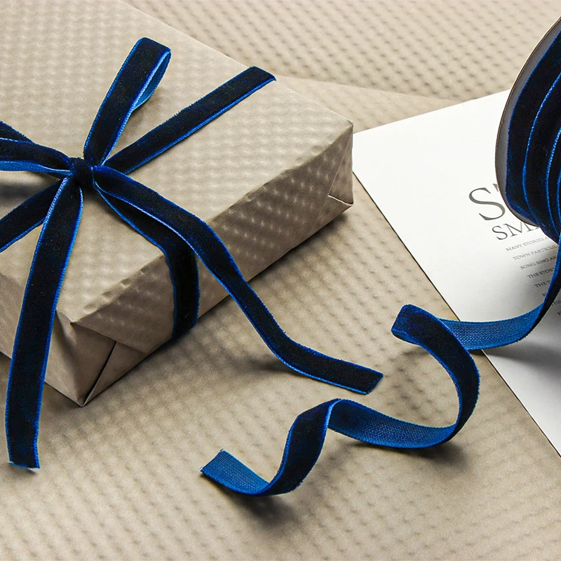 Velvet Ribbon Roll - 50 jardas/rolo de fita de veludo