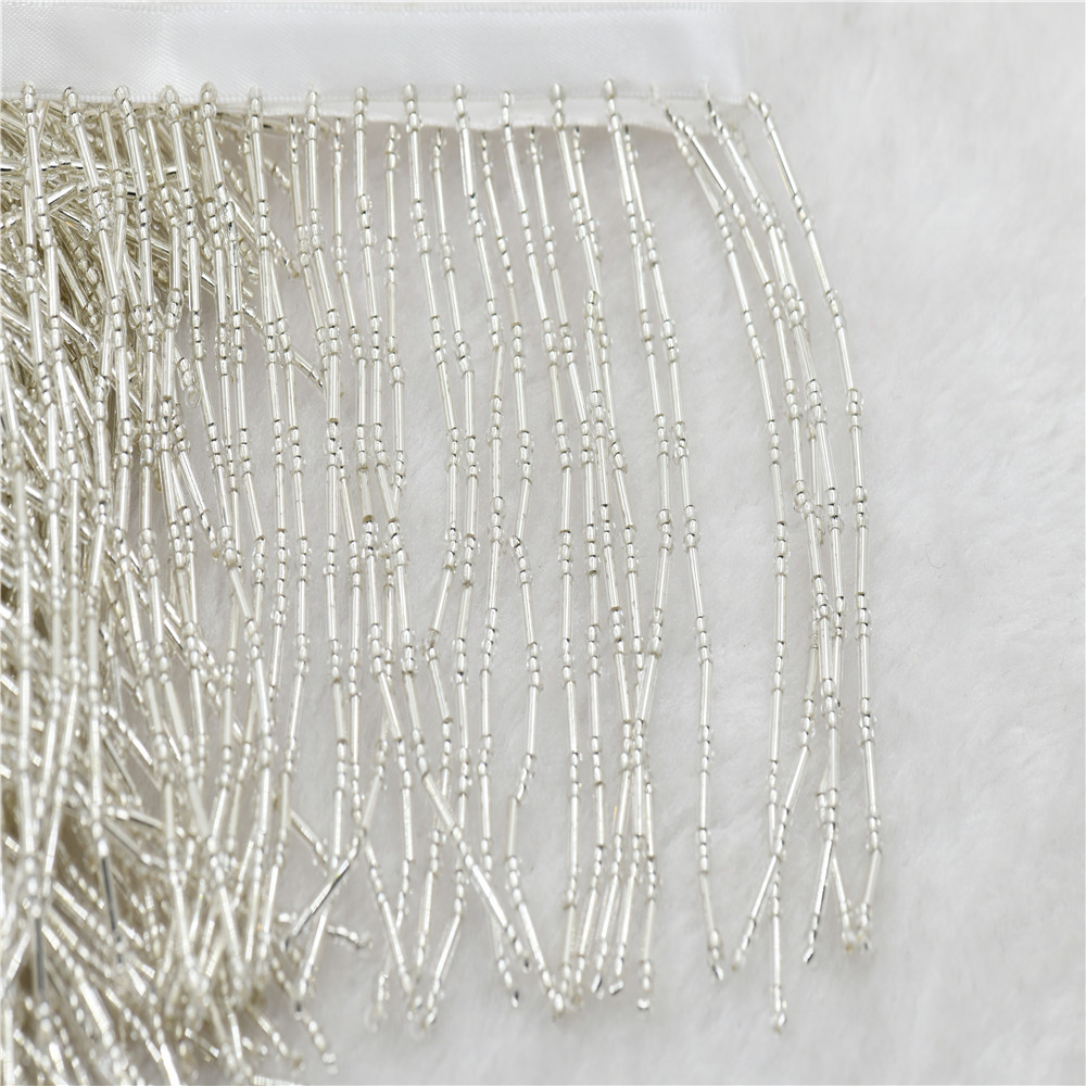 Beaded Trim Fringe - Franja de contas de vidro com