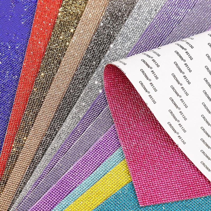 Hotfix Rhinestone Sheet - 12x20cm auto adesivo strass adesivo fita
