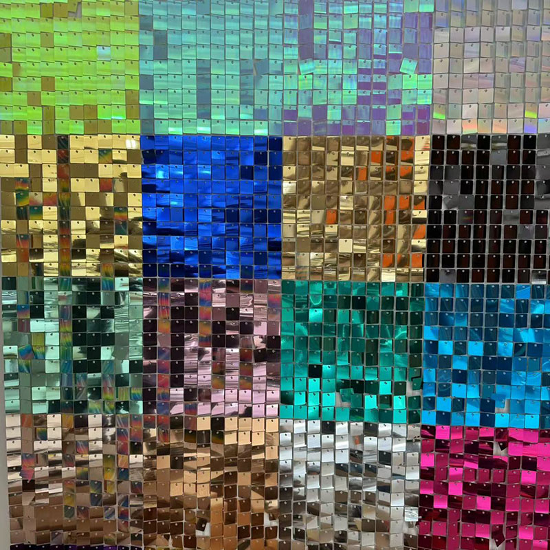 Sequin Fabric Panel - 6/12/24/25/26/27 pçs cenários de parede brilhante