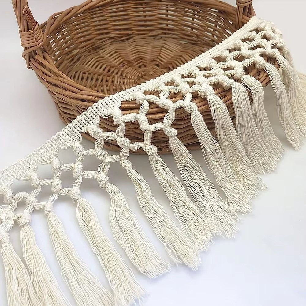 Fita de Franjas de Algodão de  - Tassel Fringe Trim avaliação e preço