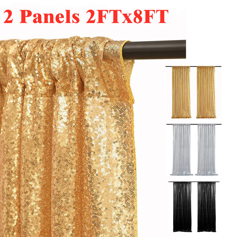 Cortinas de fundo de lantejoul - Sequin Fabric Panel avaliação e preço