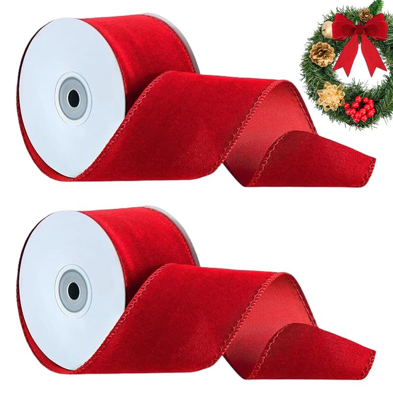 2 rolos de embalagem com fio v - Velvet Ribbon Roll avaliação e preço