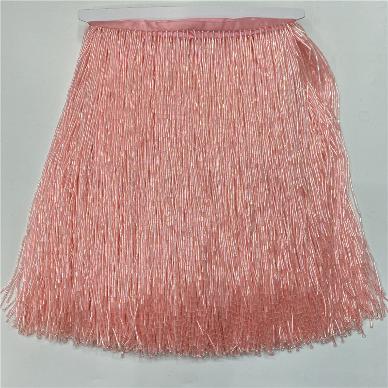 Lace Tassel Beads Franja para  - Beaded Trim Fringe avaliação e preço