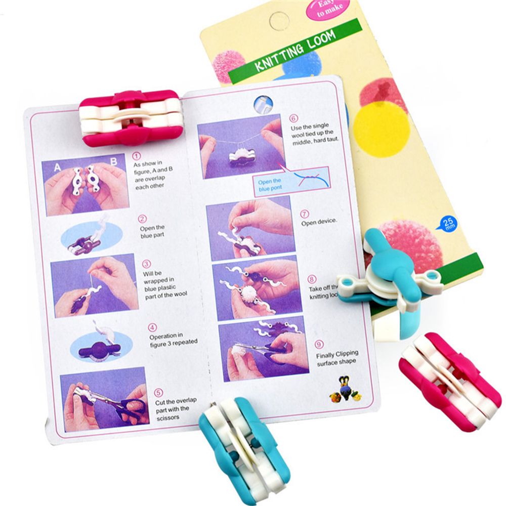 2 pçs/lote moda agulha artesan - Pom Pom Maker Tool avaliação e preço