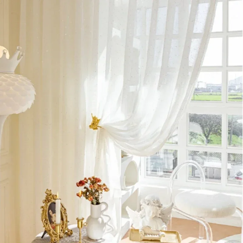 Cortinas francesas transparent - Sequin Fabric Panel avaliação e preço