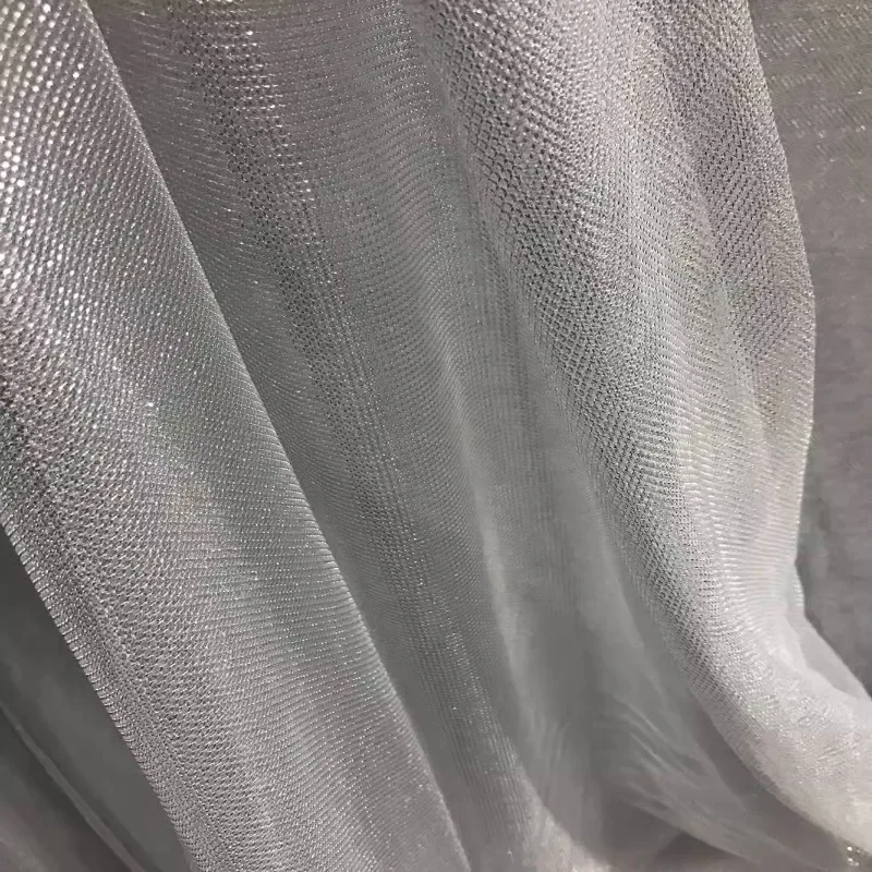 Malha elástica tecido brilhant - Crystal Mesh Fabric avaliação e preço