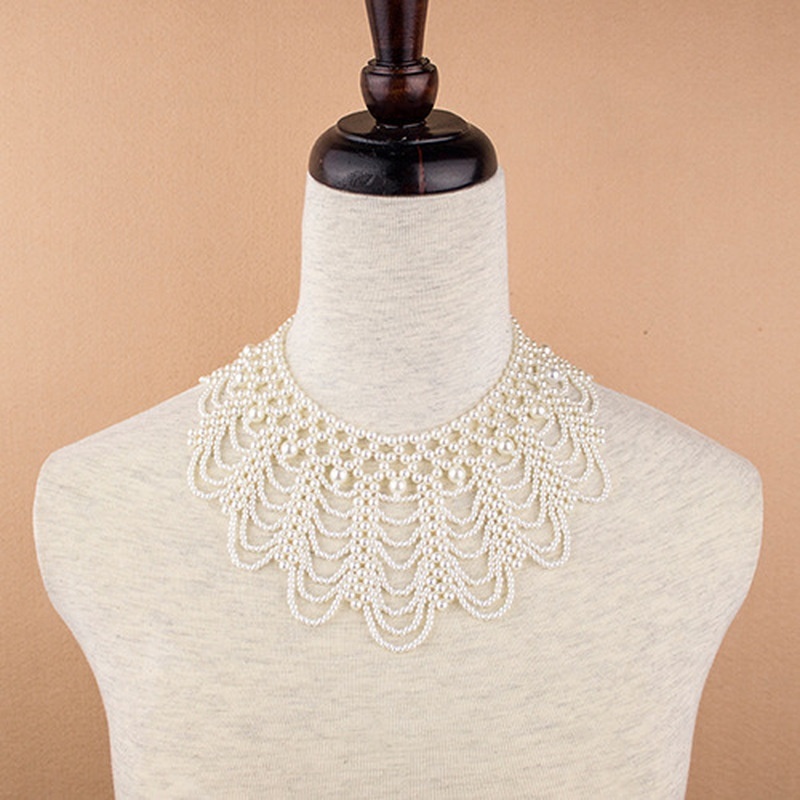 Novo Colar de Renda com Pérola - Beaded Trim Fringe avaliação e preço