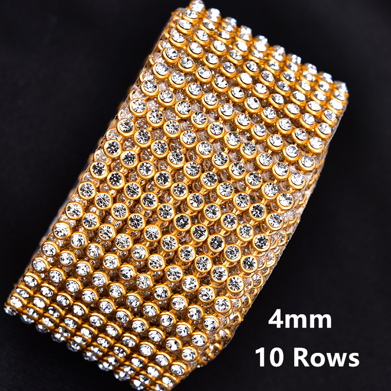 Fita de pedra cristalina de 4m - Hotfix Rhinestone Sheet avaliação e preço