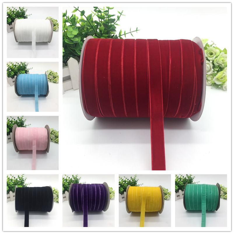 Velvet Handmade Ribbon para DI - Velvet Ribbon Roll avaliação e preço