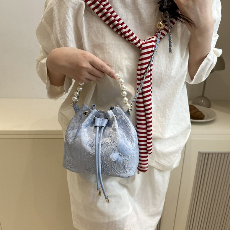 Bolsa de Mão Elegante de Renda - Beaded Trim Fringe avaliação e preço