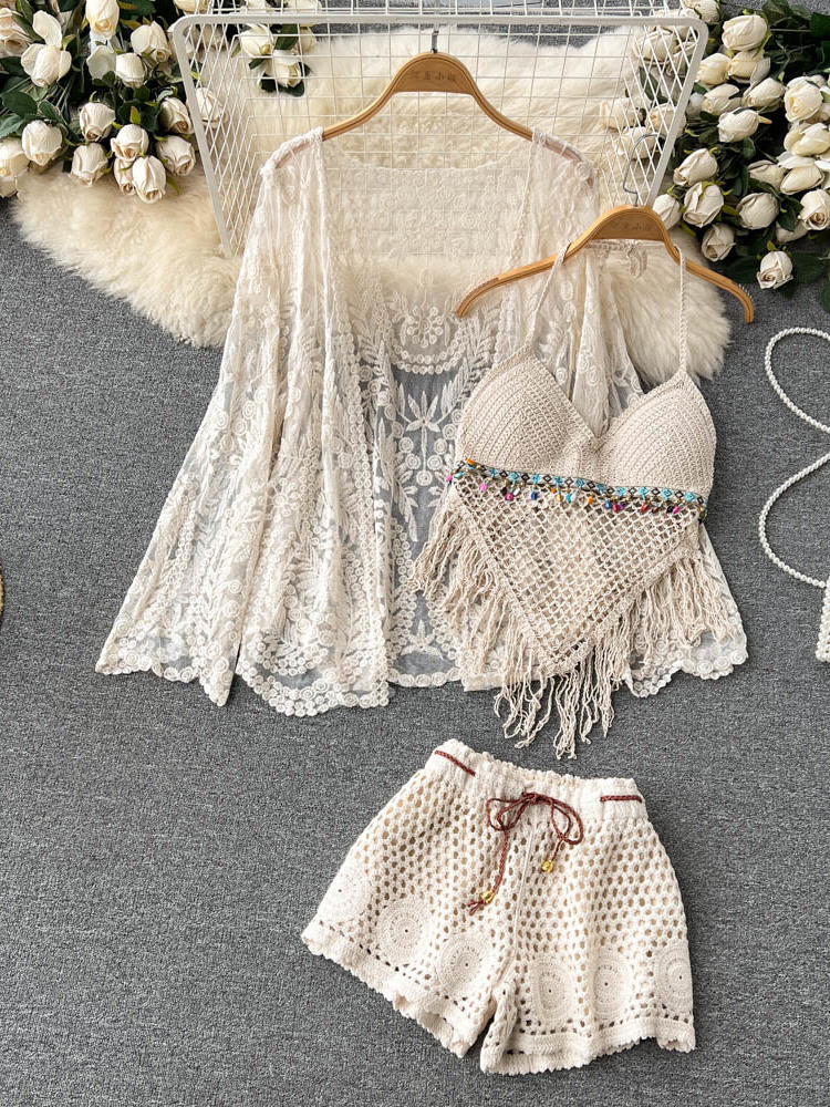 Conjunto de Verão Novo para Mu - Tassel Fringe Trim avaliação e preço