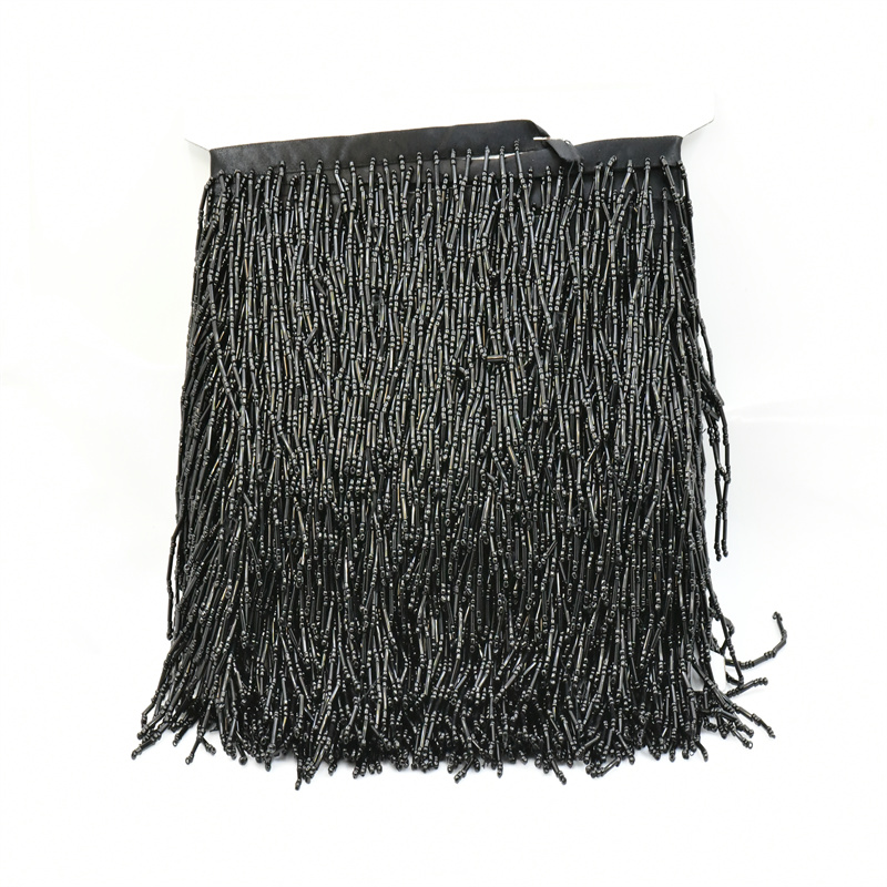 Franja de contas de vidro com  - Beaded Trim Fringe avaliação e preço