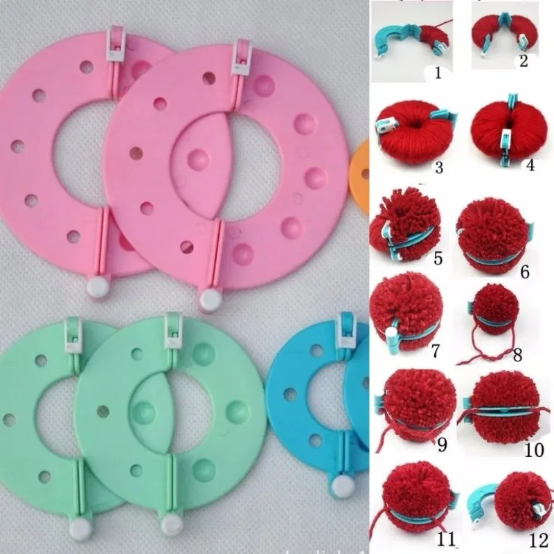 8 pçs 4 tamanhos bola de fluff - Pom Pom Maker Tool avaliação e preço