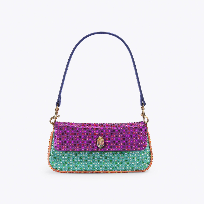 Bolsa de Ombro de Luxo para Mu - Sequin Fabric Panel avaliação e preço
