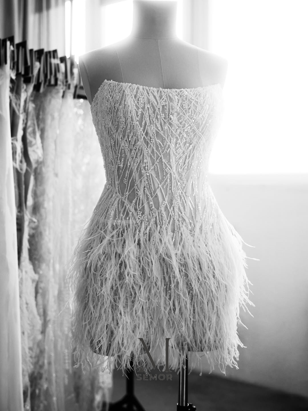 Vestido de Noiva Curto Semor E - Tassel Fringe Trim avaliação e preço