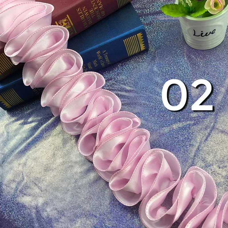 5 jardas plissado babados guar - Fringe Ribbon Sewing avaliação e preço